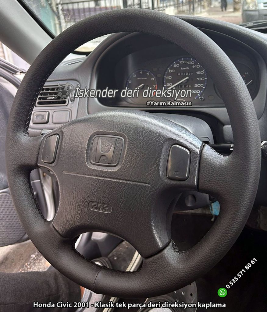 Honda CRV deri direksiyon kılıfı
