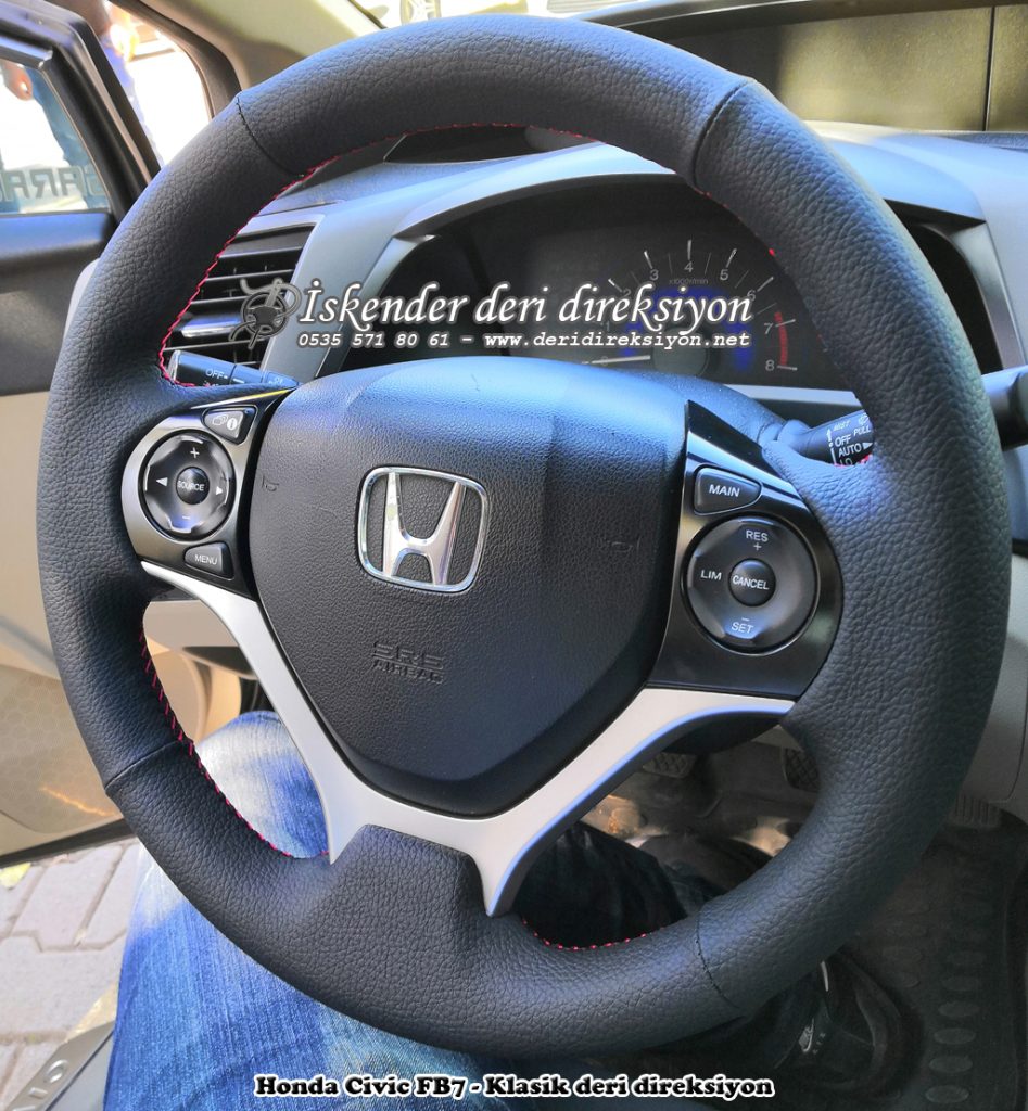 Honda Civic FB7 deri direksiyon kılıfı