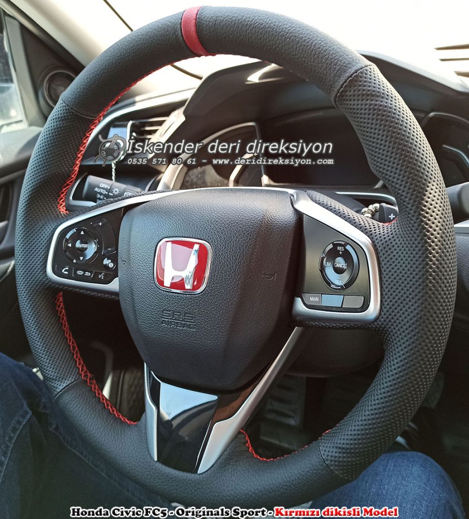 Honda Civic FC5 deri direksiyon kılıfı