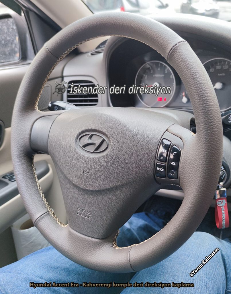 Hyundai Accent Era deri direksiyon kılıfı