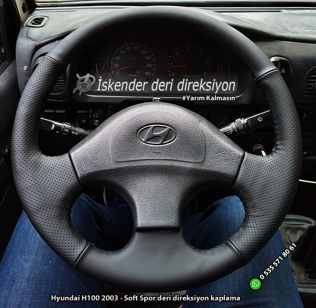 Hyundai H100 deri direksiyon kılıfı