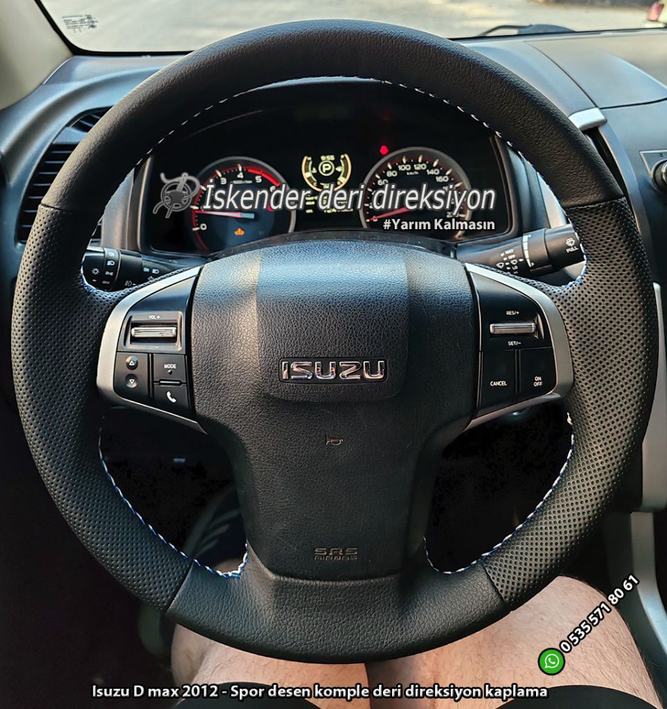 Isuzu deri direksiyon kılıfı