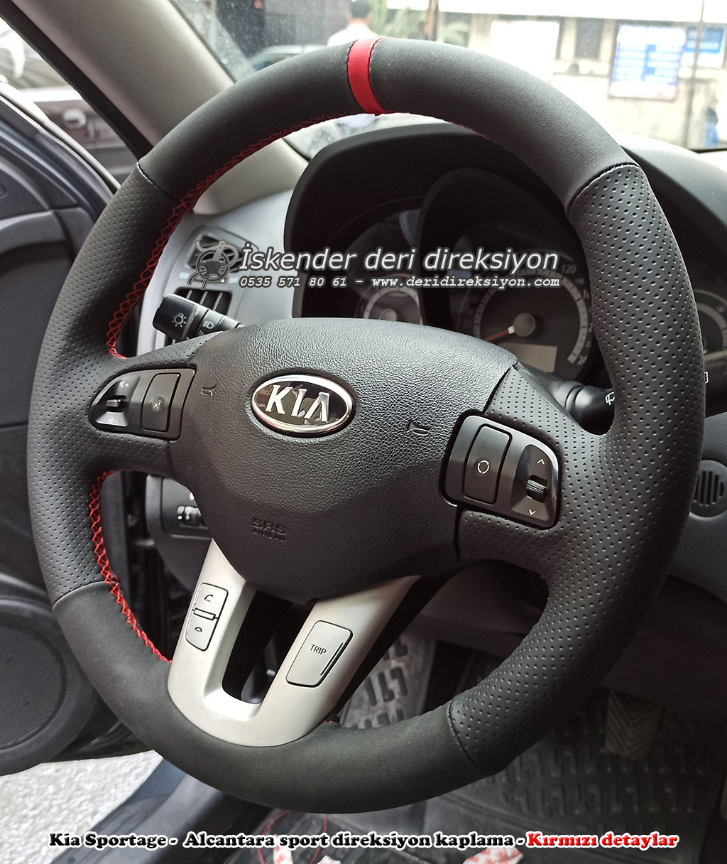 Kia Sportage deri direksiyon kılıfı