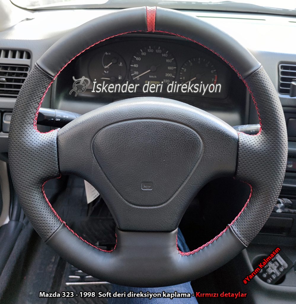 Mazda 323 deri direksiyon kılıfı
