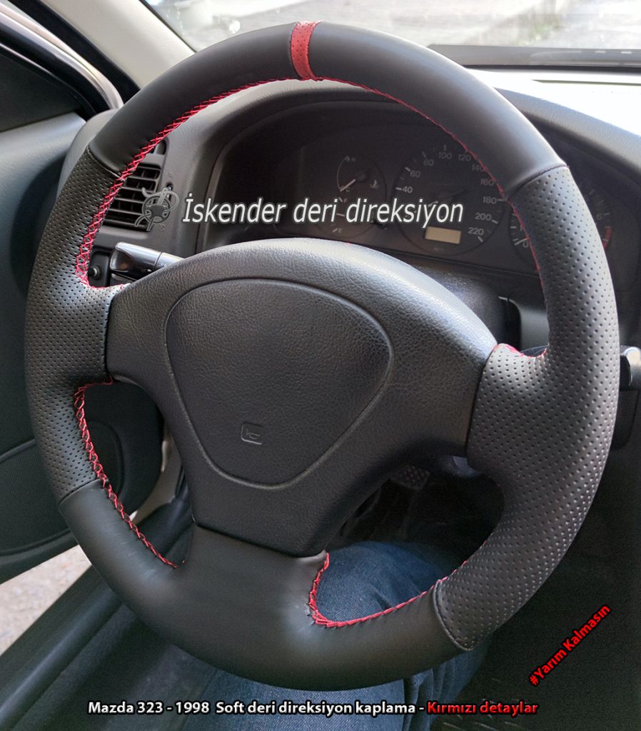 Mazda 323 deri direksiyon kılıfı