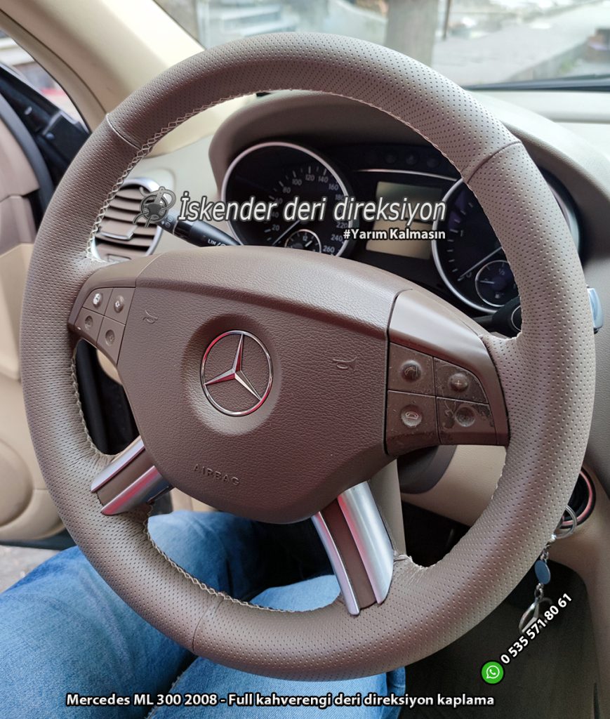 Mercedes ML Serisi deri direksiyon kılıfı