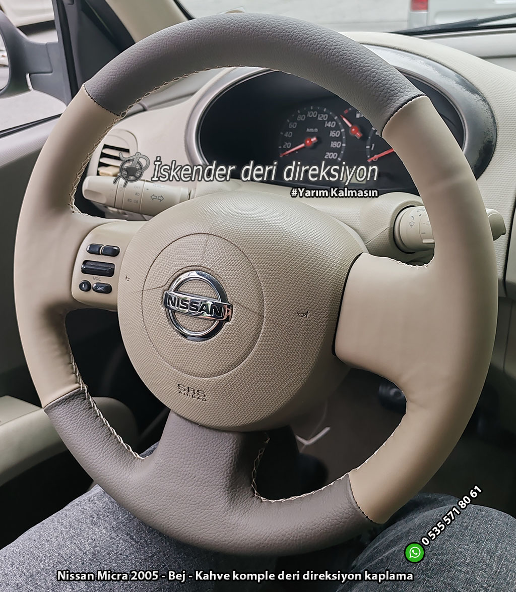 Nissan Micra deri direksiyon kılıfı
