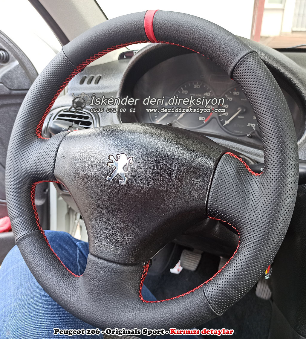 Peugeot 206 deri direksiyon kılıfı