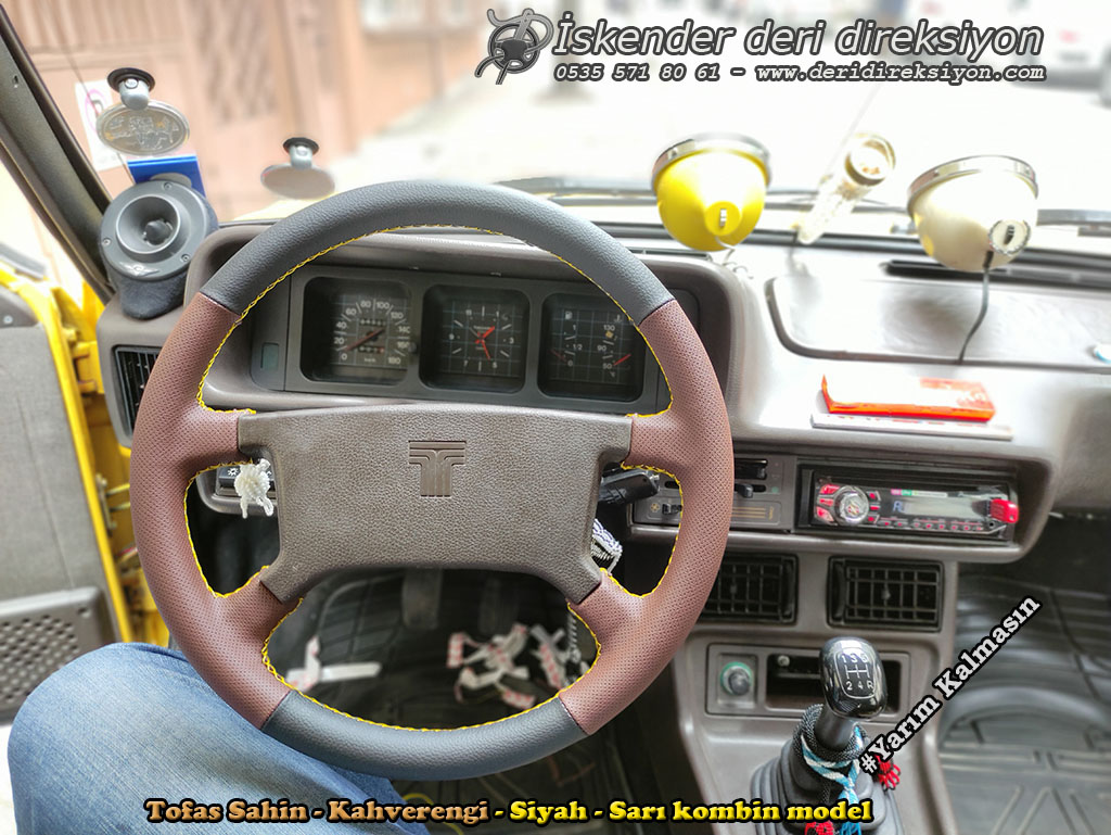 Tofaş Sahin deri direksiyon kaplama